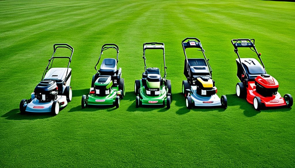 Different types of mowers