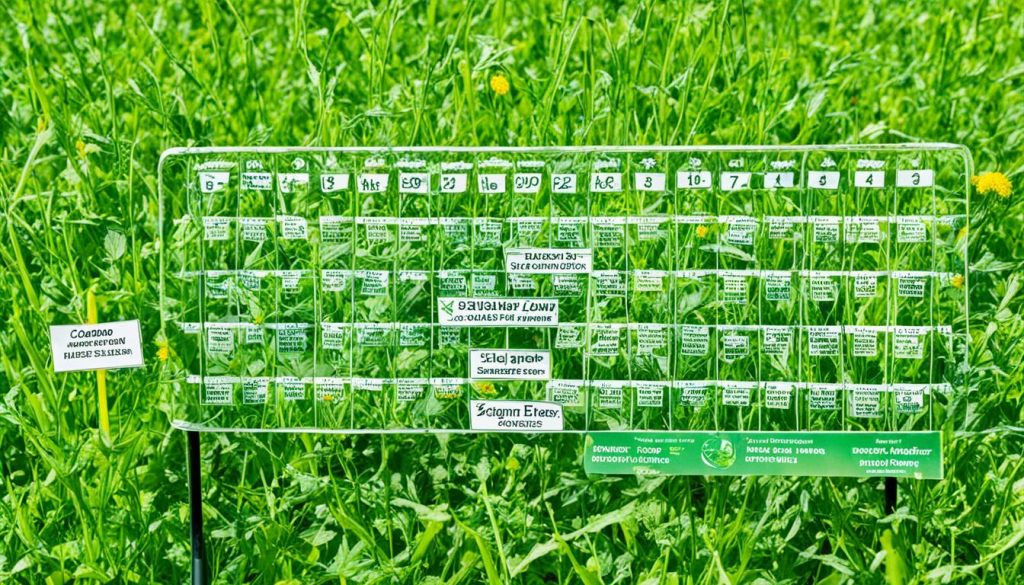 Weed Control Timing Chart