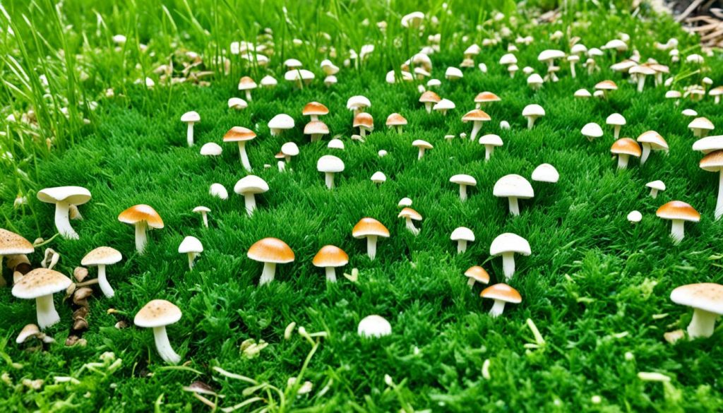 effects of mushrooms on grass