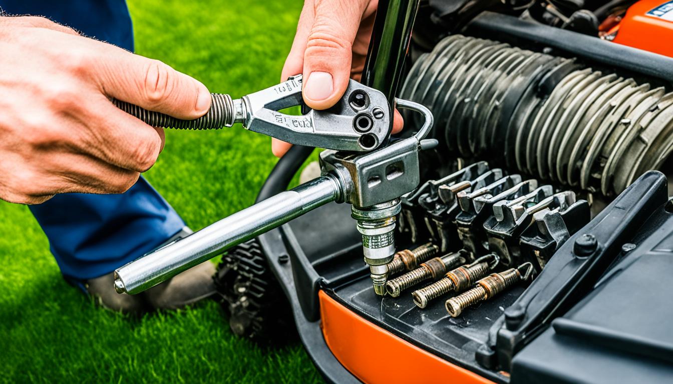 how to change a spark plug on a lawn mower