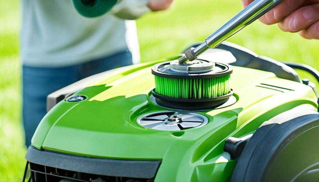 How to clean a lawn mower carburetor without removing it