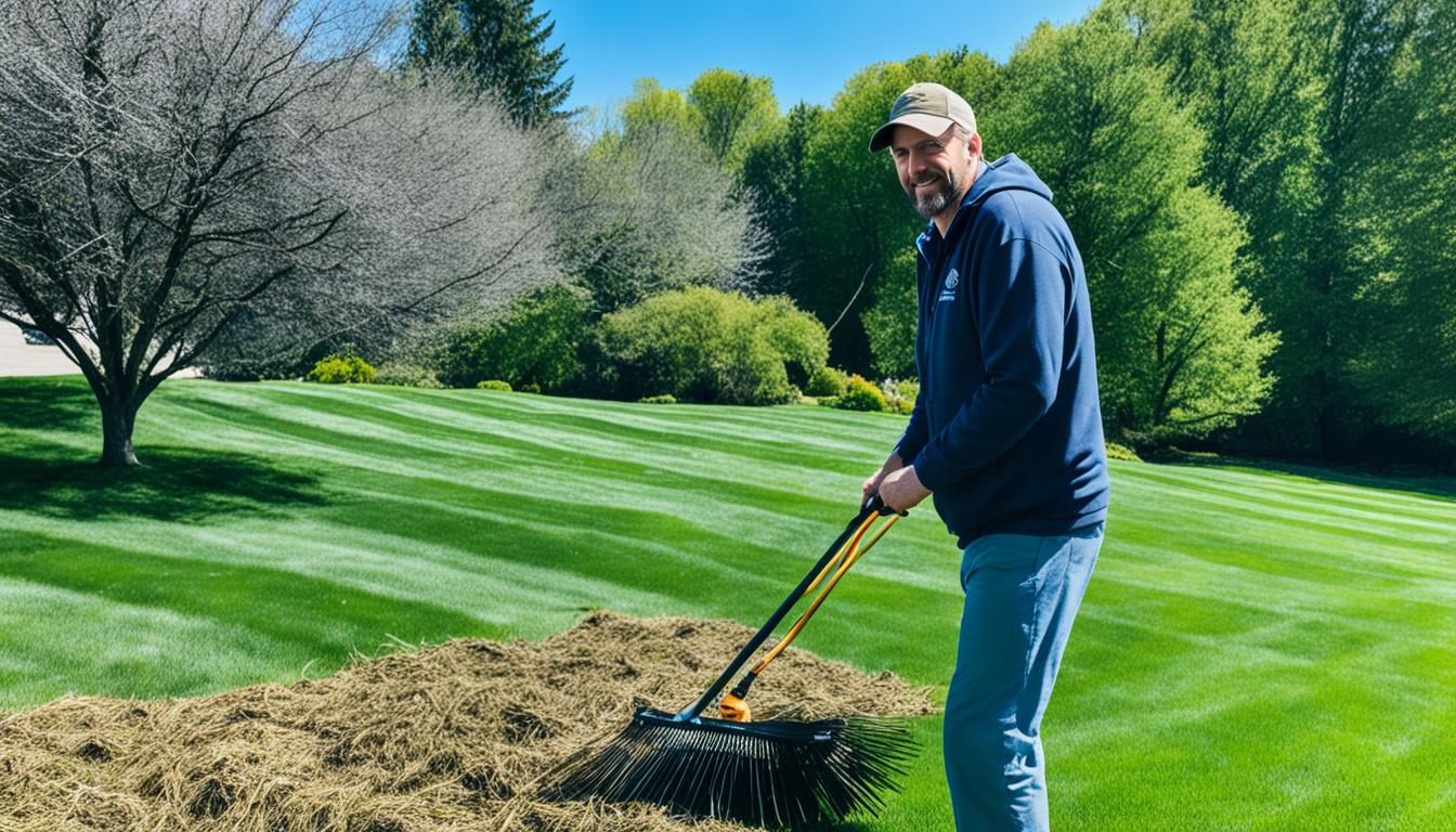 how to dethatch lawn