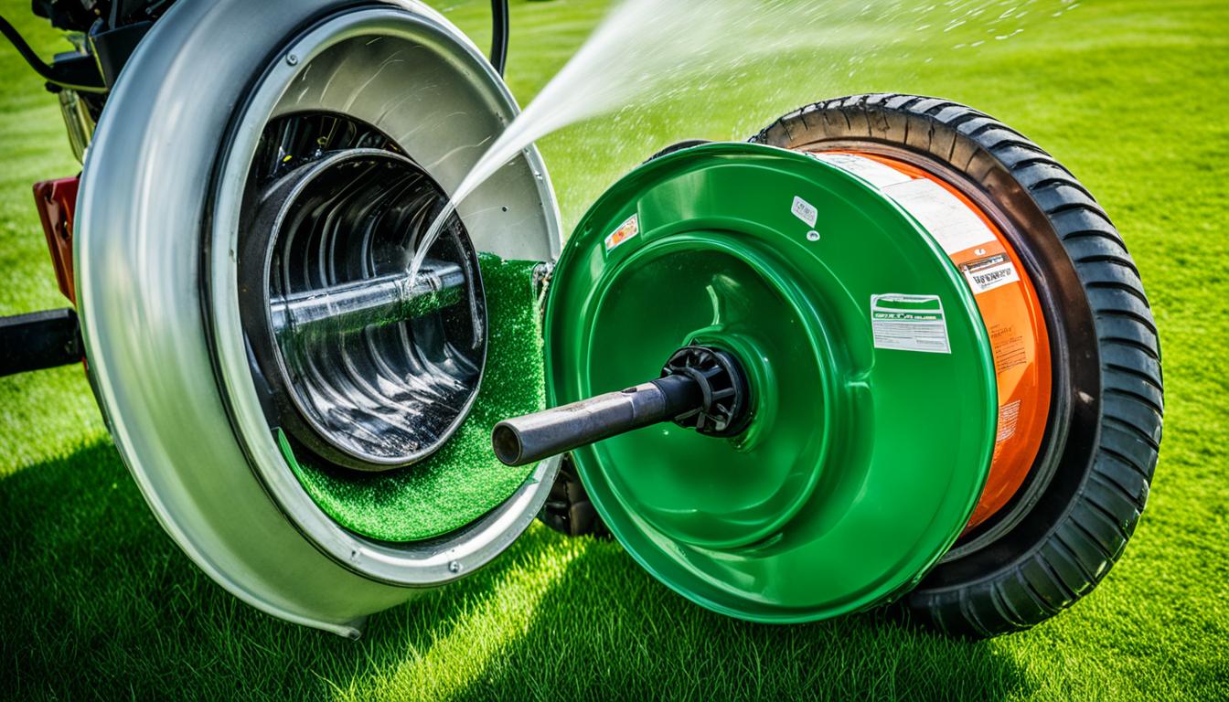 how to empty gas from lawn mower