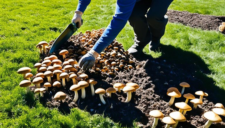 how to get rid of mushrooms in the lawn