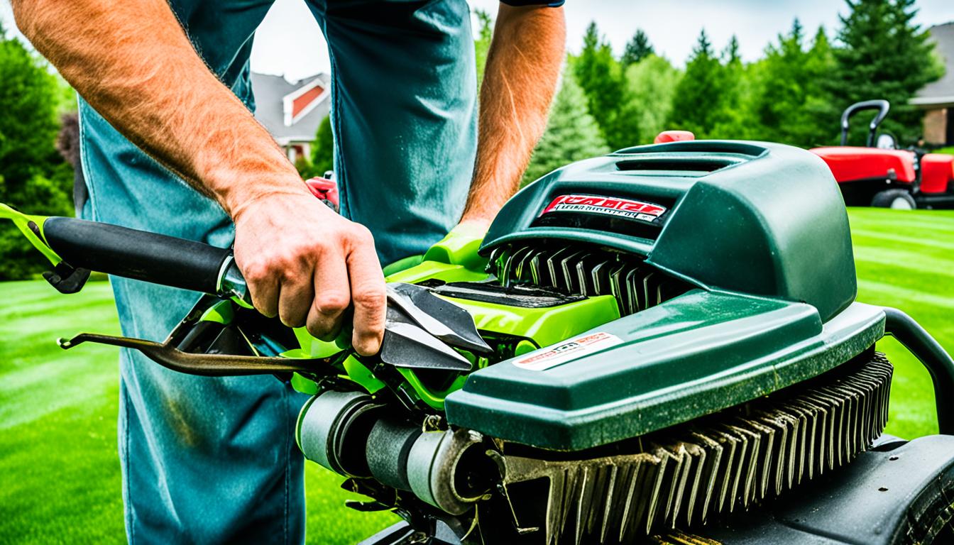 how to remove lawn mower blade