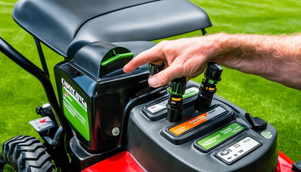 how to safely start a riding mower