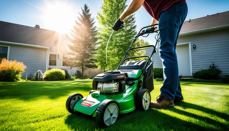 how to start a lawn mower