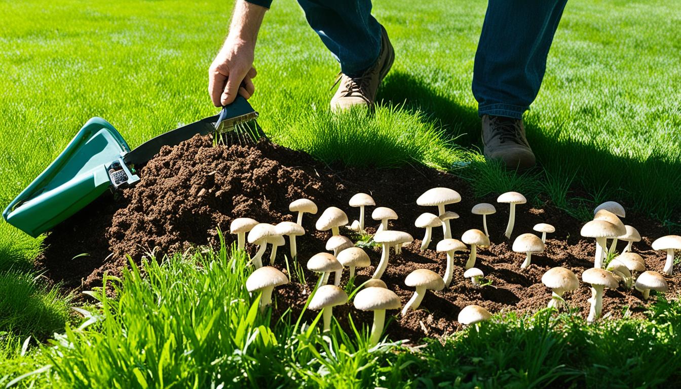 how to stop mushrooms from growing in lawn