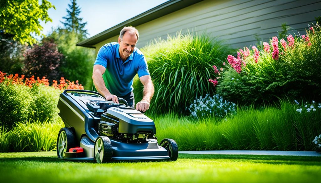 maintaining a brushless lawn mower