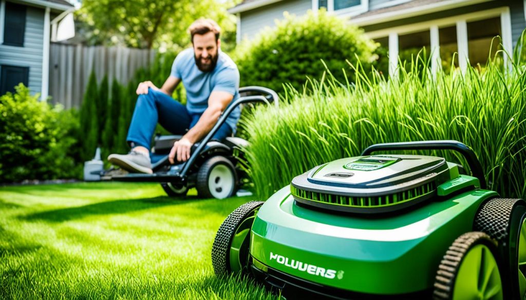 reducing lawn mower noise