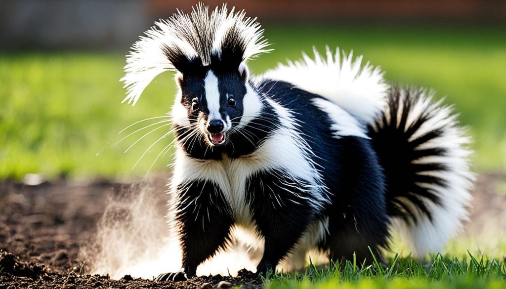 skunk behavior and spray