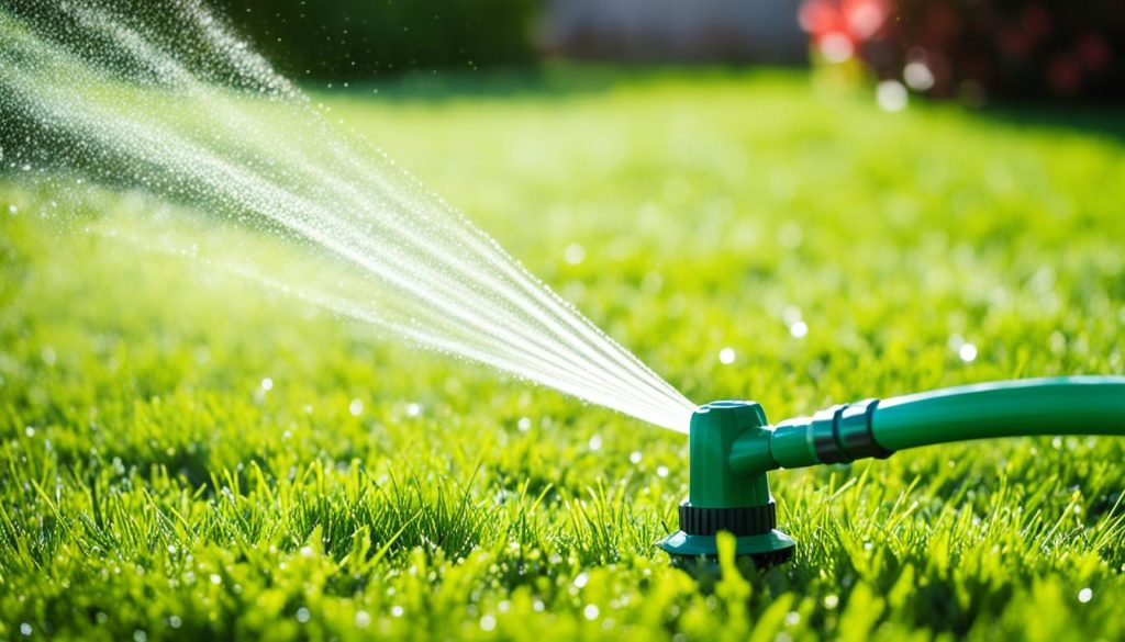 watering new lawn