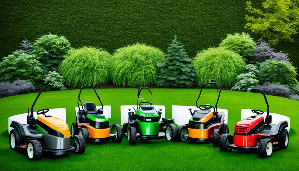 weight of popular riding lawn mower models