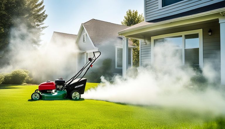 why is my lawn mower smoking