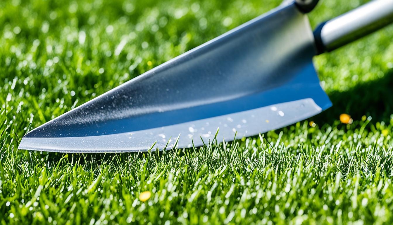 how sharp should a lawn mower blade be