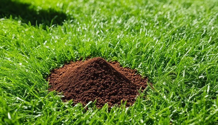 how to apply coffee grounds to lawn