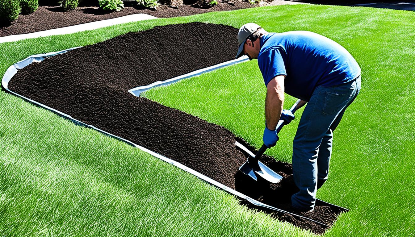 how to install lawn edging