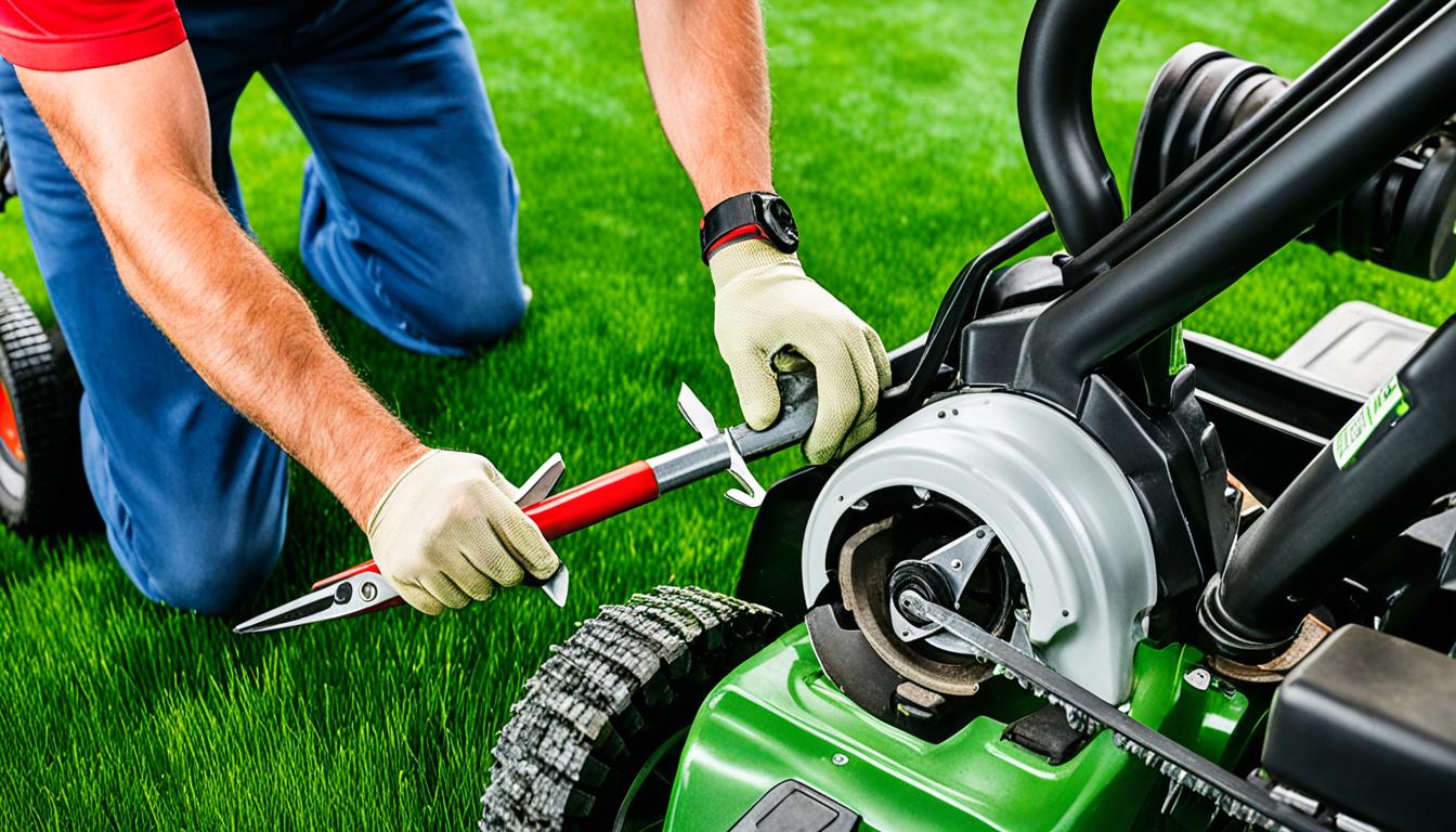 how to replace lawn mower blade