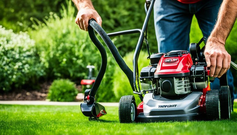 how to start troy bilt lawn mower