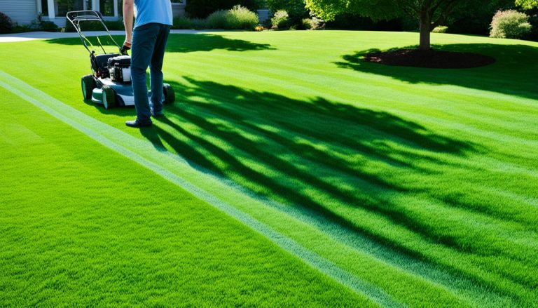 how to stripe lawn