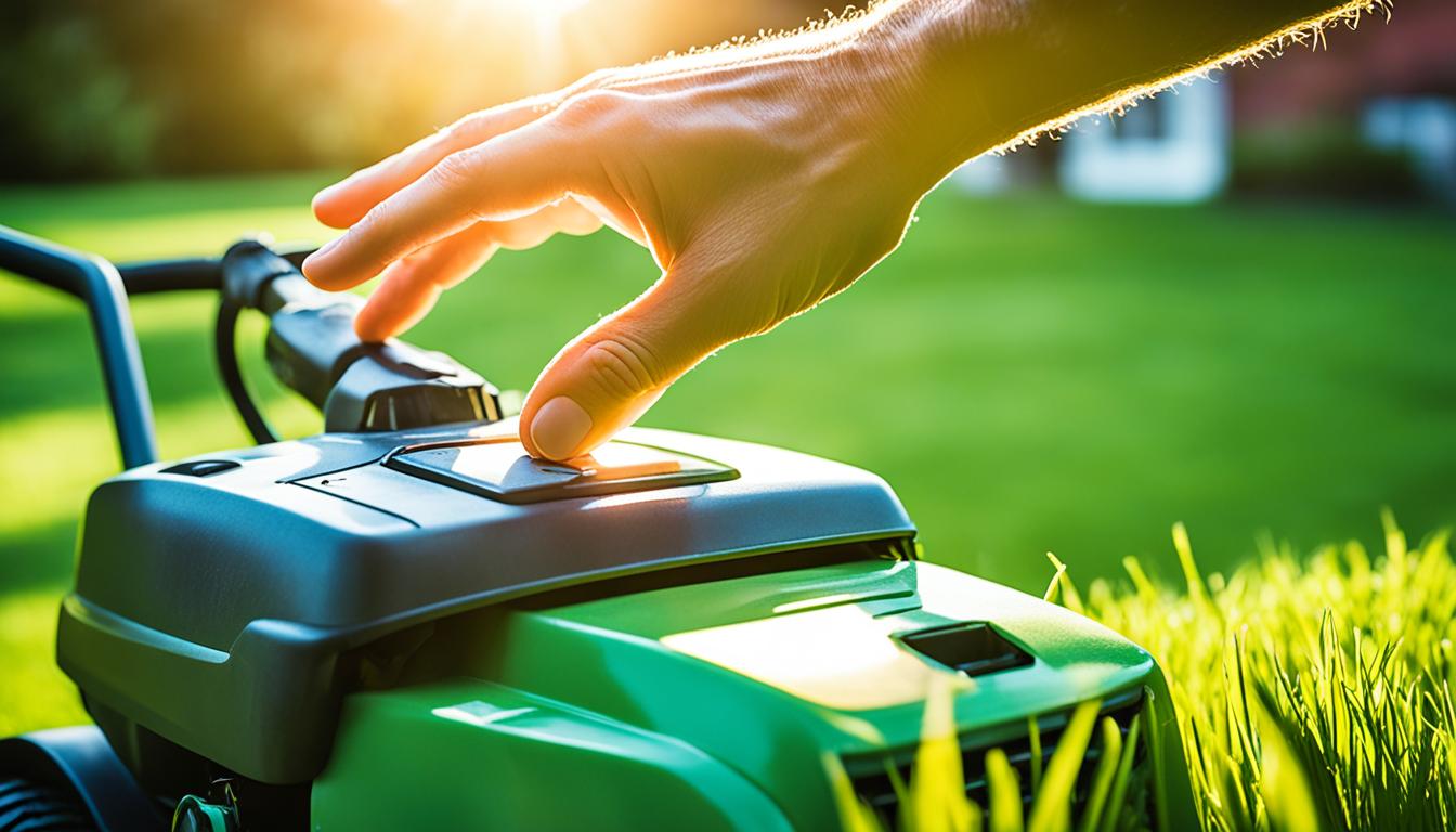 how to turn off lawn mower